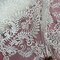1 Yard Elegant Corded Embroidered Bridal Lace Fabric for Occasion White